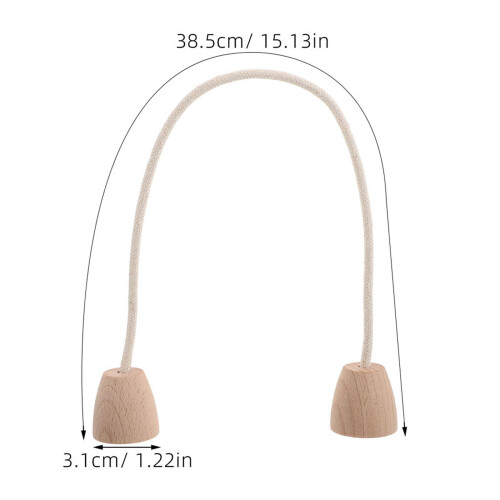 6Pcs Lightweight Khaki Croquet Wickets Wood Base 1