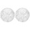 2Pcs Decorative Transparent Glass Lamp Shade with Aluminum Wire Frame 1