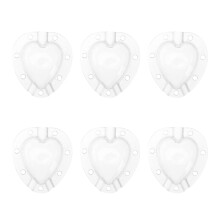 6Pcs Transparent Plastic Strawberry Heart Mold for Fruit Shaping