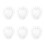 6Pcs Reusable Clear Heart Shaped Fruit Mold Plastic Strawberry Planter 1