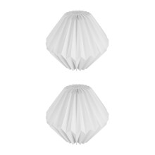 2Pcs Foldable Hanging Paper Lampshades for Home Living Room Lights