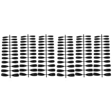 144Pcs Women Long False Nails Black DIY Nail Art Decoration