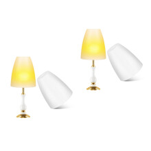 4Pcs Small Plastic Lampshades White for Wall Lamps Indoor Light Covers