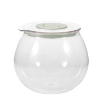 Clear Plastic Candy Jar with Airtight Lid for Snacks and Tea