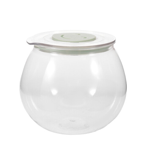Clear Plastic Candy Jar with Airtight Lid for Snacks and Tea