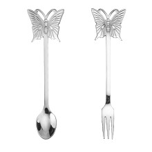 Butterfly Fork Spoon Set Measuring Spoons Stainless Steel Coffee