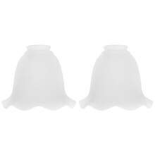 2Pcs Decorative Glass Lamp Shades for Hanging and Wall Light Fixtures