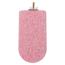 Pink Pumice Stone Bird Beak Grinder and Small Animal Chewing Perch