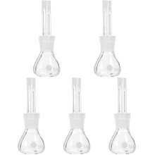 5St Glazen Dichtheidsbottles Voor , Transparant, Met Stop