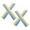 200Pcs Reflective Blue Direction Label Stickers for Gauge Indication 1