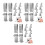 18Pcs Stainless Steel Cake Ring Clips for Baking Mold Fixing 1