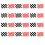 40Pcs Polyester Checkered Race Car Flags Assorted Colors Handheld Use 1