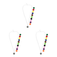 3Sets Multi Color Stainless Steel Essential Oil Necklace Tree Pendant