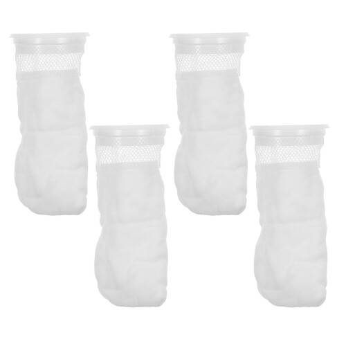 4St Herbruikbare Nylon Filterzakken 4 Inch, Visvijver Filter Mesh
