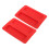 2Pcs Red Silicone Dust Protector Covers for 2-Slice Toasters 1