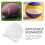 2Pcs Space-Saving Clear Acrylic Wall Mount Sports Ball Storage Holder 5