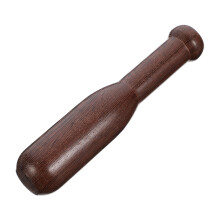 1Pièces Pileur À Ail En Bois Élégant Marron Usage