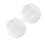 2Pcs White Round Foam Balls for Cake Decorating Practice and Display 1