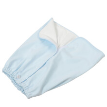 Leakproof Cotton Diaper Skirt for Men Women Sky-Blue Incontinence