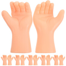 6Paare Kleine Puppenhände Aus Kunststoff Anpassbare Handmodelle Beige