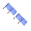 4Pcs Blue Referee Flags Outdoor Durable Cloth Handheld Signal Flags 2