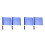 4Pcs Blue Referee Flags Outdoor Durable Cloth Handheld Signal Flags 4