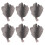 6Pcs Multi Color PVC Salted Fish Models Realistic Fake Fish Decor 1