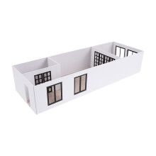 1Set Kids White ABS Acrylic Apartment Model Building for Architecture