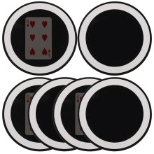 6Pcs Durable Plastic Magician Mirror Poker Card Props for Family Fun