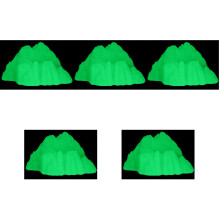 5Pcs Delicate Light Green Rockery Statue Decorative Aquarium Supply