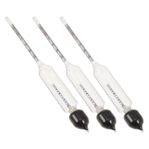 3Pcs Precision Glass Milk Density Meter for Lab Testing