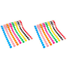 16Rolls Multi Color Dot Label Stickers for Jars Bottles Decoration