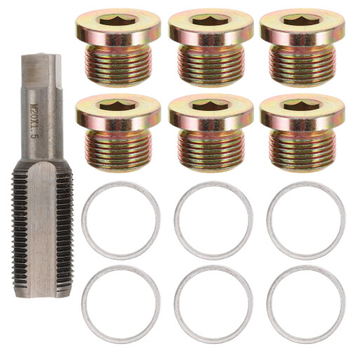 1Set Easy Use Oil Pan Plug Screw Thread Rethread Repair Kit Alloy