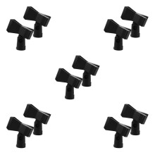10Stk Verstellbarer Mikrofonclip Aus Metall Und Kunststoff Schwarz