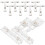 Label Holder Clip Transparent 10pcs 4.3x3.1in 1