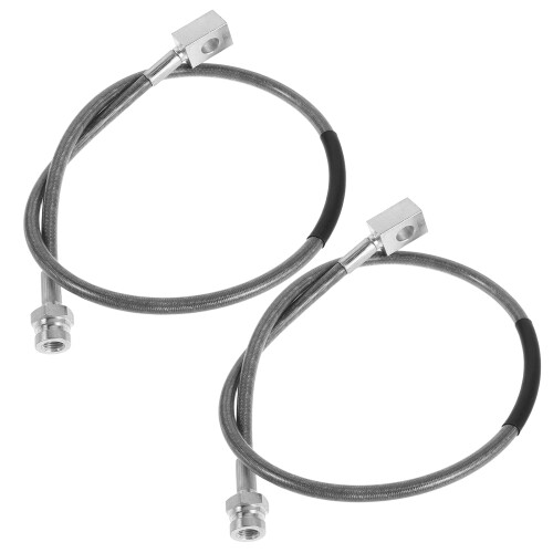 2Ensemble Durables Durites Acier Inox Montage Auto Argenté