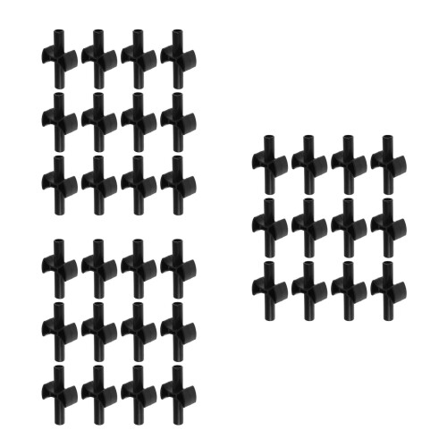 36Pièces Espacers De Poteaux Pour Trampoline ABS Noir, Support