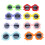 8St Neon Bloem Bril Plastic Feestdecoratie Parties 1