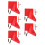 10Pièces Drapeaux Arbitre Pour Football Volleyball 1