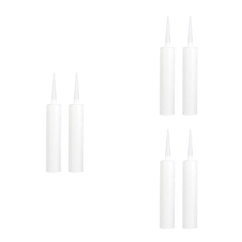 6St Efficiënte PVC Kitbuis Wit Lege Herbruikbare Dichtingsbuis