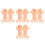 24Pairs Plastic Miniature Hands for Dolls Beige DIY Puppet Making Kit 1