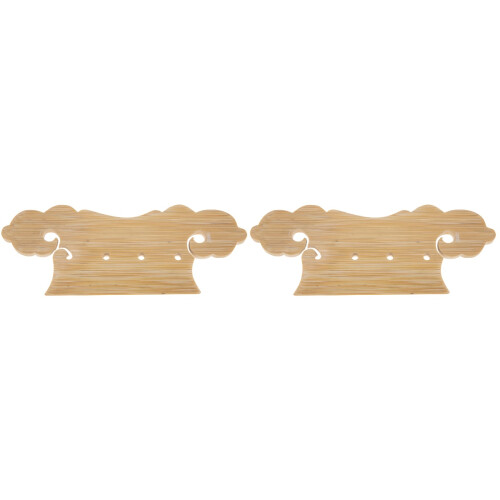 2Pièces Queue De Chevalet Pipa Outil Luthier Bambou Résistant Clair