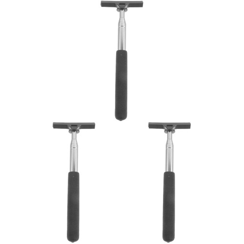 3Pcs Side Mirror Squeegee for Cars Telescopic Black Windshield Cleaner