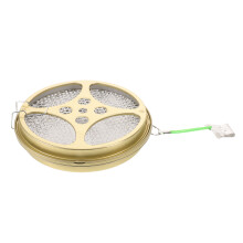 Portable Golden Iron Burner Stand for Bedroom Patio