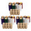 1Ensemble Bouchons En Bois Multicolores Manchons PVC Pour Vin 1