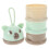 Boîte Poudre Lait Bébé Durable PP Avec Compartiments Vert 1