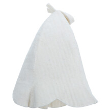Wool Felt Sauna Cap White Soft Hair Cover for Men and Women