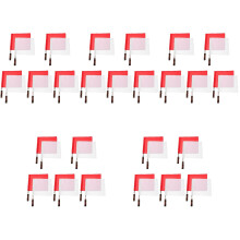 10Pcs Durable Handheld Conducting Flags for Referee and Traffic Use