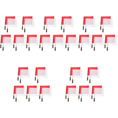 10Pcs Durable Handheld Conducting Flags for Referee and Traffic Use