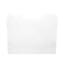 Transparent Acrylic Desk File Storage Box with Built-in Handles
